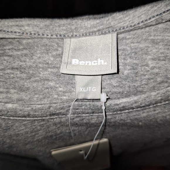 Bench. Grey Long Sleeve Top with Logo Size XL - Picture 5 of 5